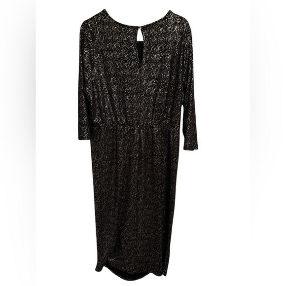 Lane Bryant black silver glitter dress 22/24 - Picture 3 of 6